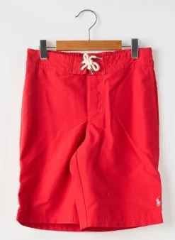 Short De Bain Ralph Lauren Rouge