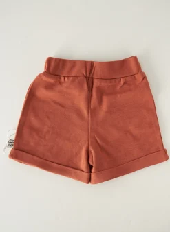 Short Hello Elaé Marron Taille Élastique