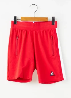 Short Le Coq Sportif Rouge Taille Élastique
