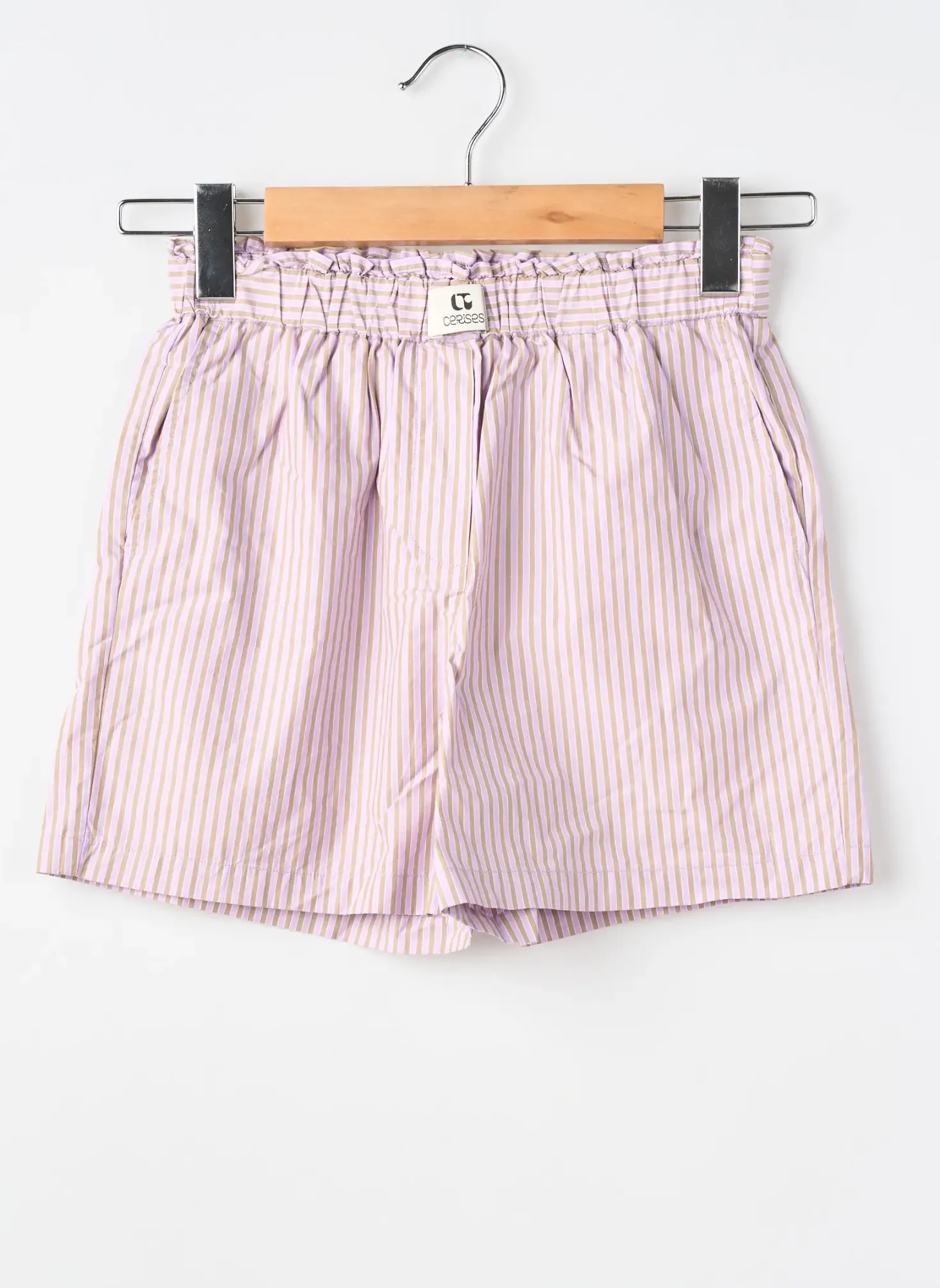 Short Le Temps Des Cerises Violet Taille Élastique