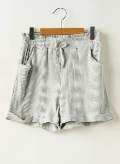 Short Loevia Gris Taille Élastique