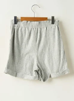Short Loevia Gris Taille Élastique