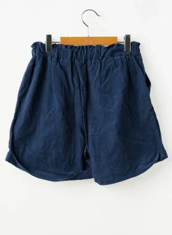 Short Mini Mignon Bleu Taille Élastique