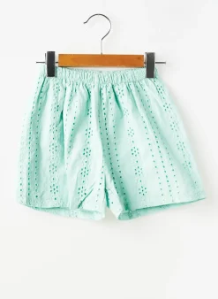 Short Mini Mignon Bleu Taille Élastique