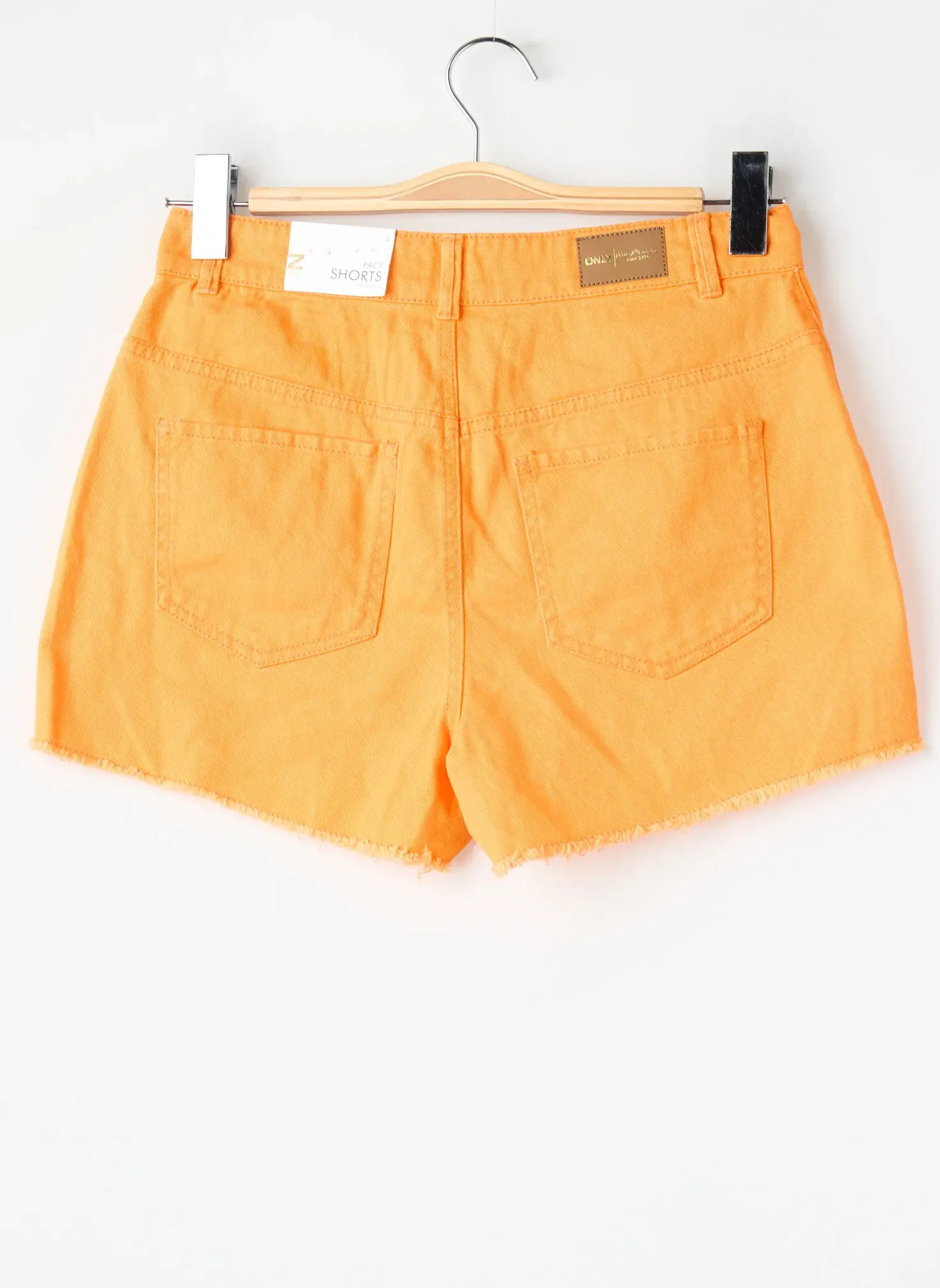 Short Only Orange Taille Haute