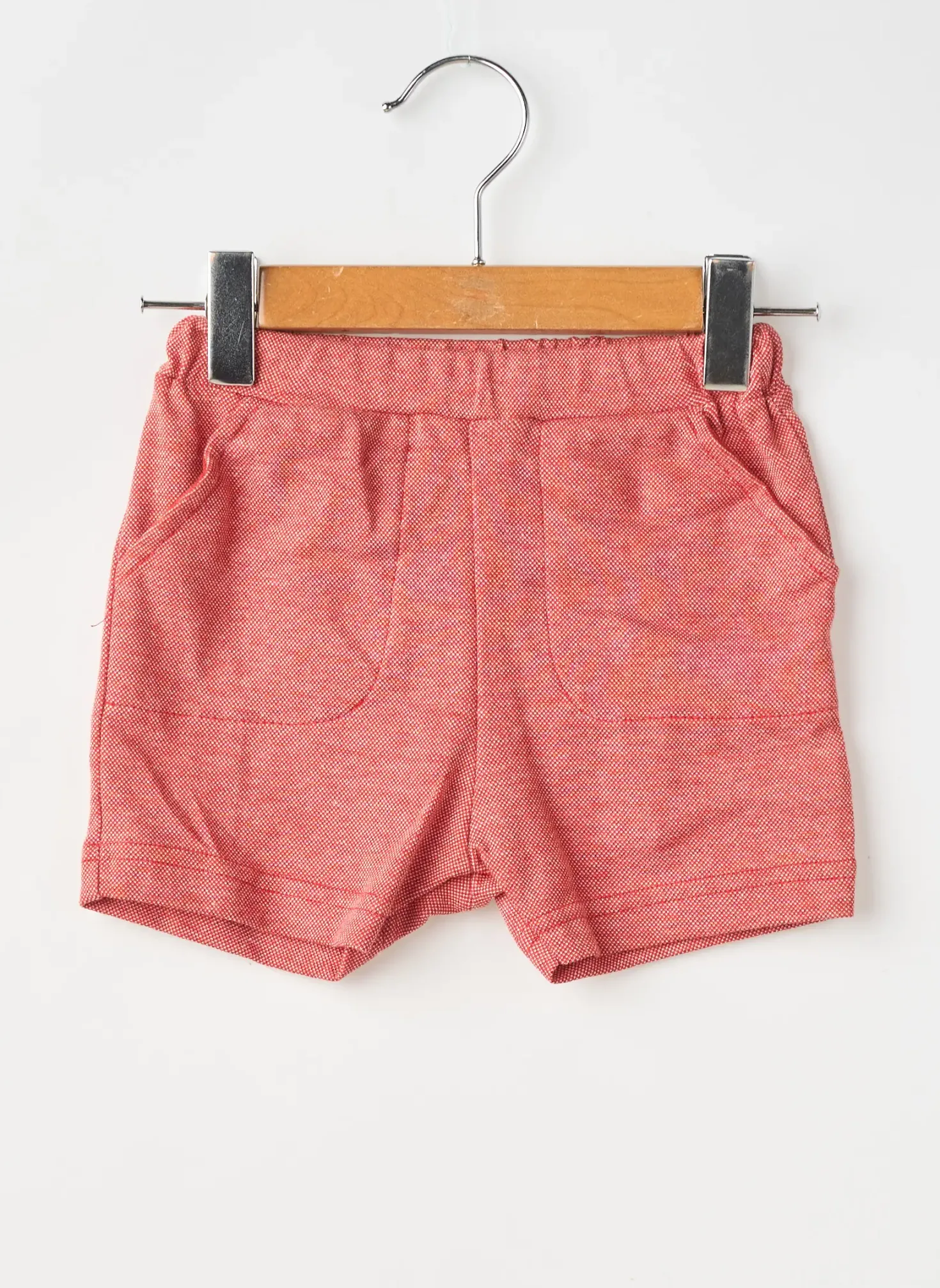 Short Petit Bateau Rouge Taille Élastique