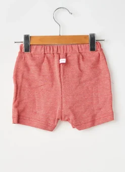 Short Petit Bateau Rouge Taille Élastique