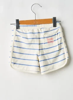 Short Tocoto Vintage Bleu Taille Élastique