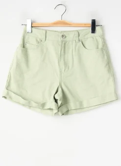 Short Vero Moda Vert Taille Haute
