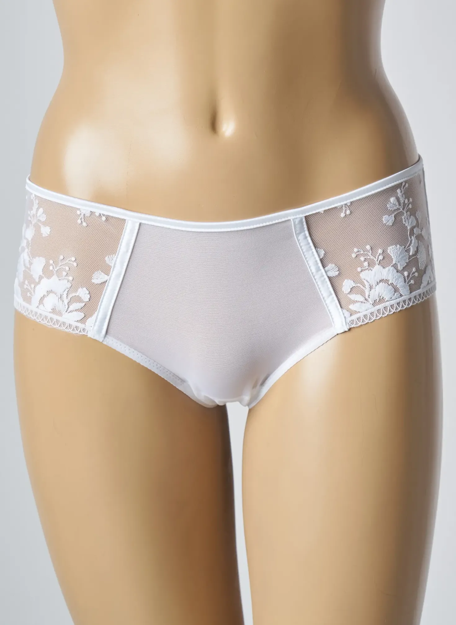Shorty Simone Perele Blanc