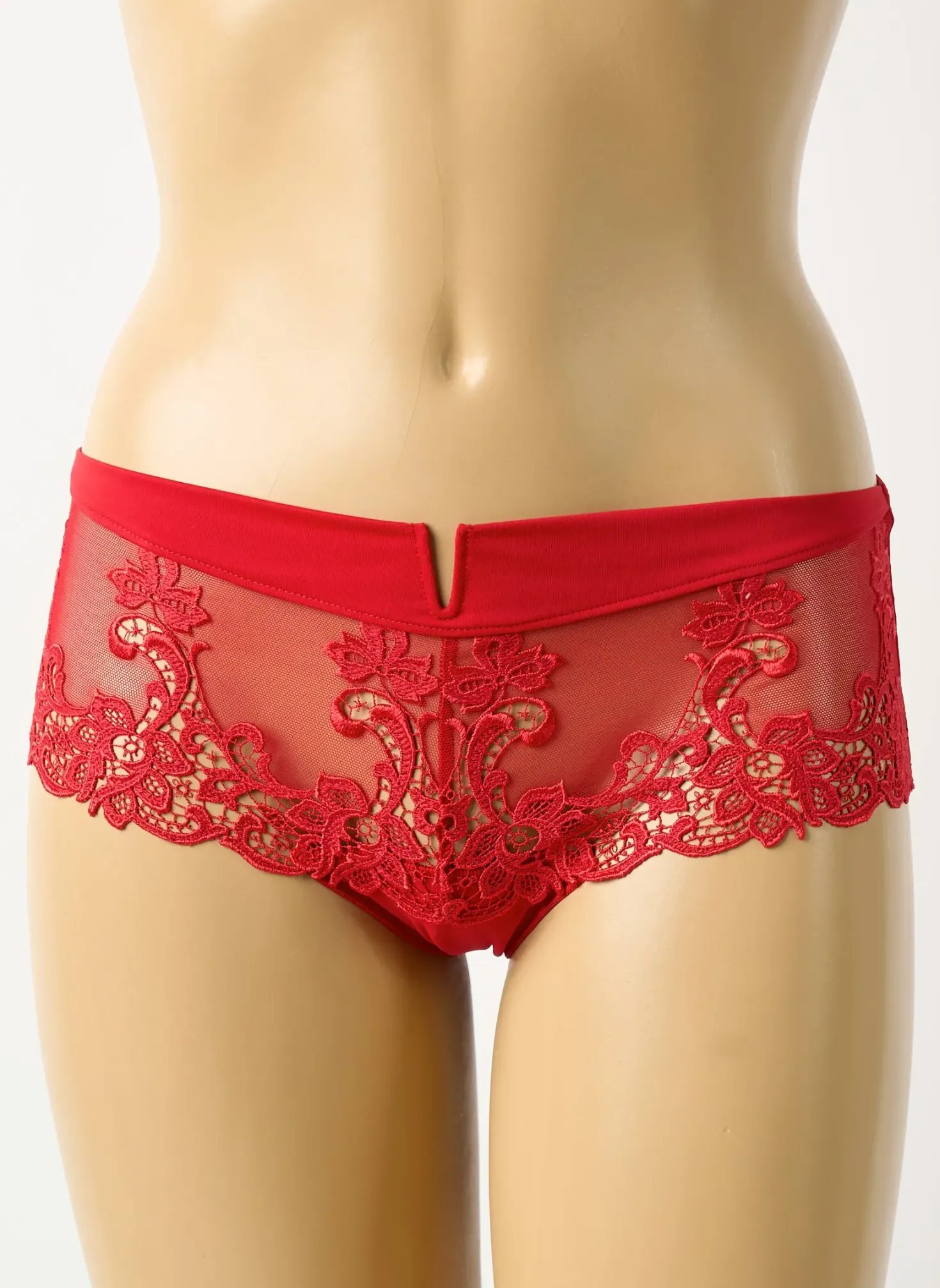 Shorty Simone Perele Rouge