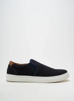 Slip Ons Digel Bleu Bout Rond