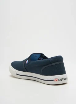 Slip Ons Westland Bleu Bout Rond
