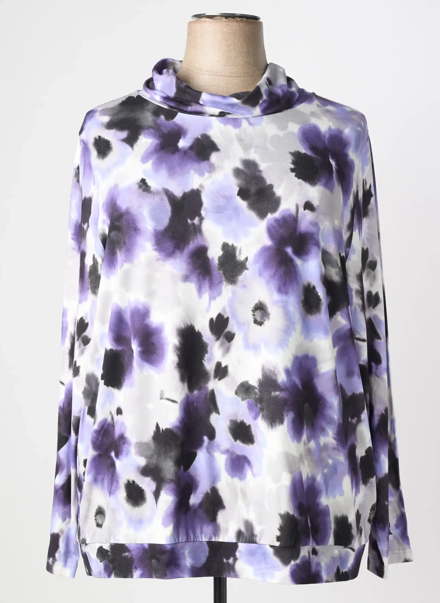 Sous-pull Frank Walder Violet Manches Longues