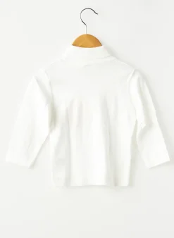 Sous-pull Petit Bateau Blanc Manches Longues