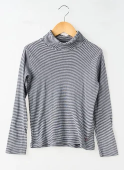 Sous-pull Petit Bateau Bleu Manches Longues