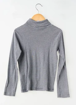 Sous-pull Petit Bateau Bleu Manches Longues