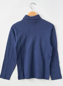 Sous-pull Petit Bateau Bleu Manches Longues