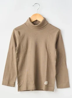 Sous-pull Petit Bateau Marron Manches Longues