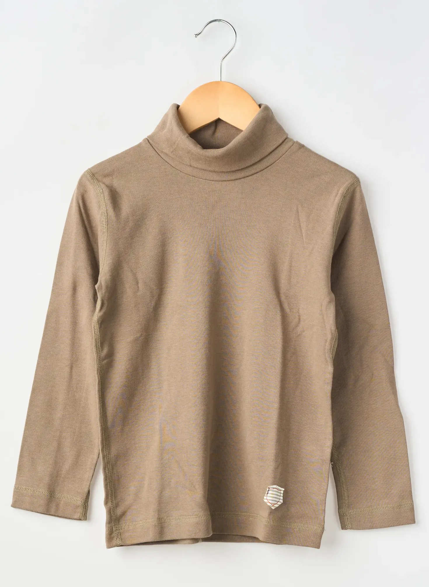 Sous-pull Petit Bateau Marron Manches Longues