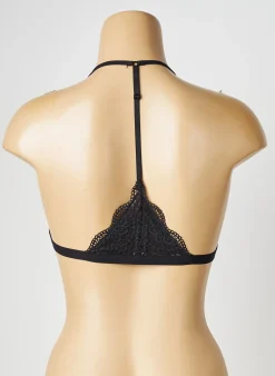 Soutien-gorge Valege Noir Haut Triangles