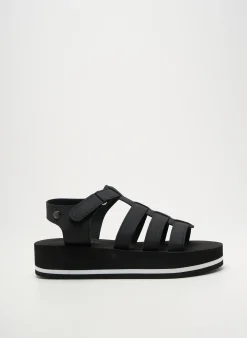 Spartiates Gioseppo Noir Talon De 4 À 6cm