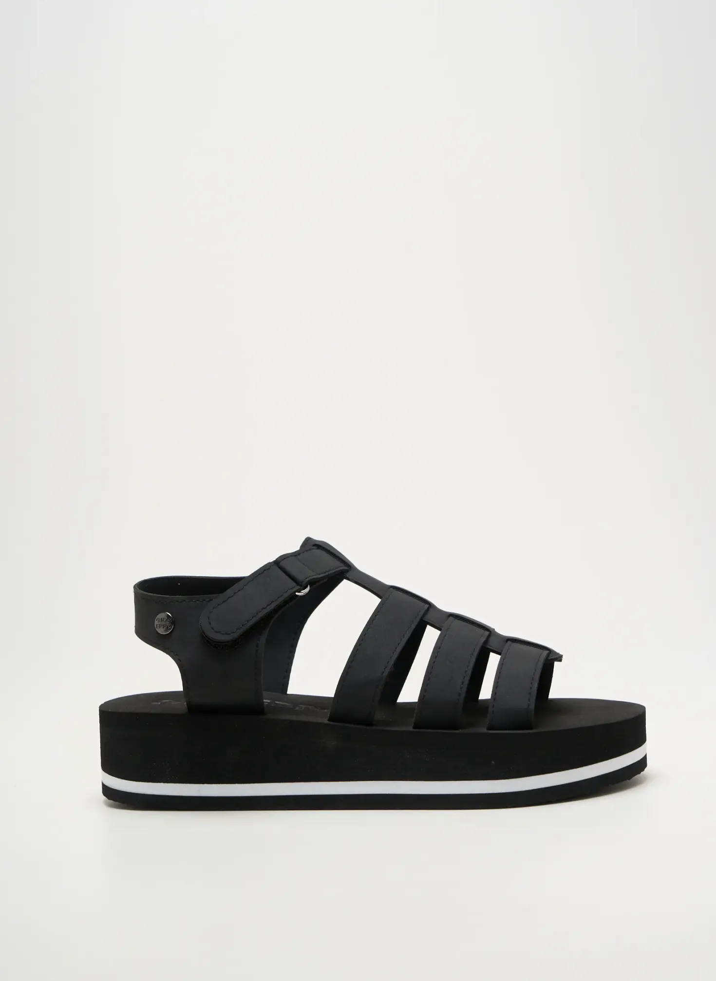 Spartiates Gioseppo Noir Talon De 4 À 6cm