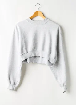Sweat-shirt Asos Gris Manches Longues