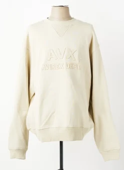 Sweat-shirt Avirex Beige Manches Longues