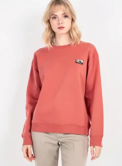Sweat-shirt Bermudes Orange Manches Longues