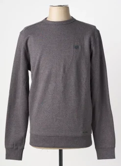 Sweat-shirt Billybelt Gris Manches Longues