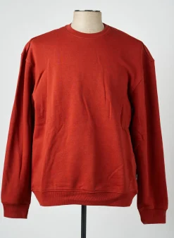 Sweat-shirt Blend Orange Manches Longues