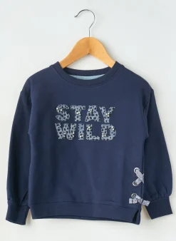 Sweat-shirt Boboli Bleu Manches Longues