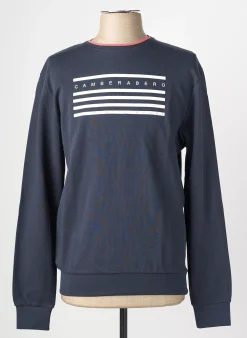Sweat-shirt Camberabero Bleu Manches Longues