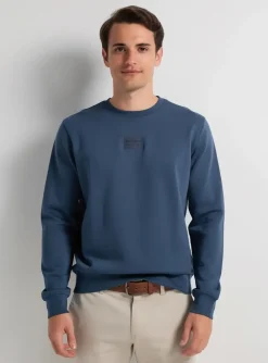 Sweat-shirt Camberabero Bleu Manches Longues