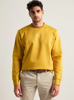 Sweat-shirt Camberabero Jaune Manches Longues