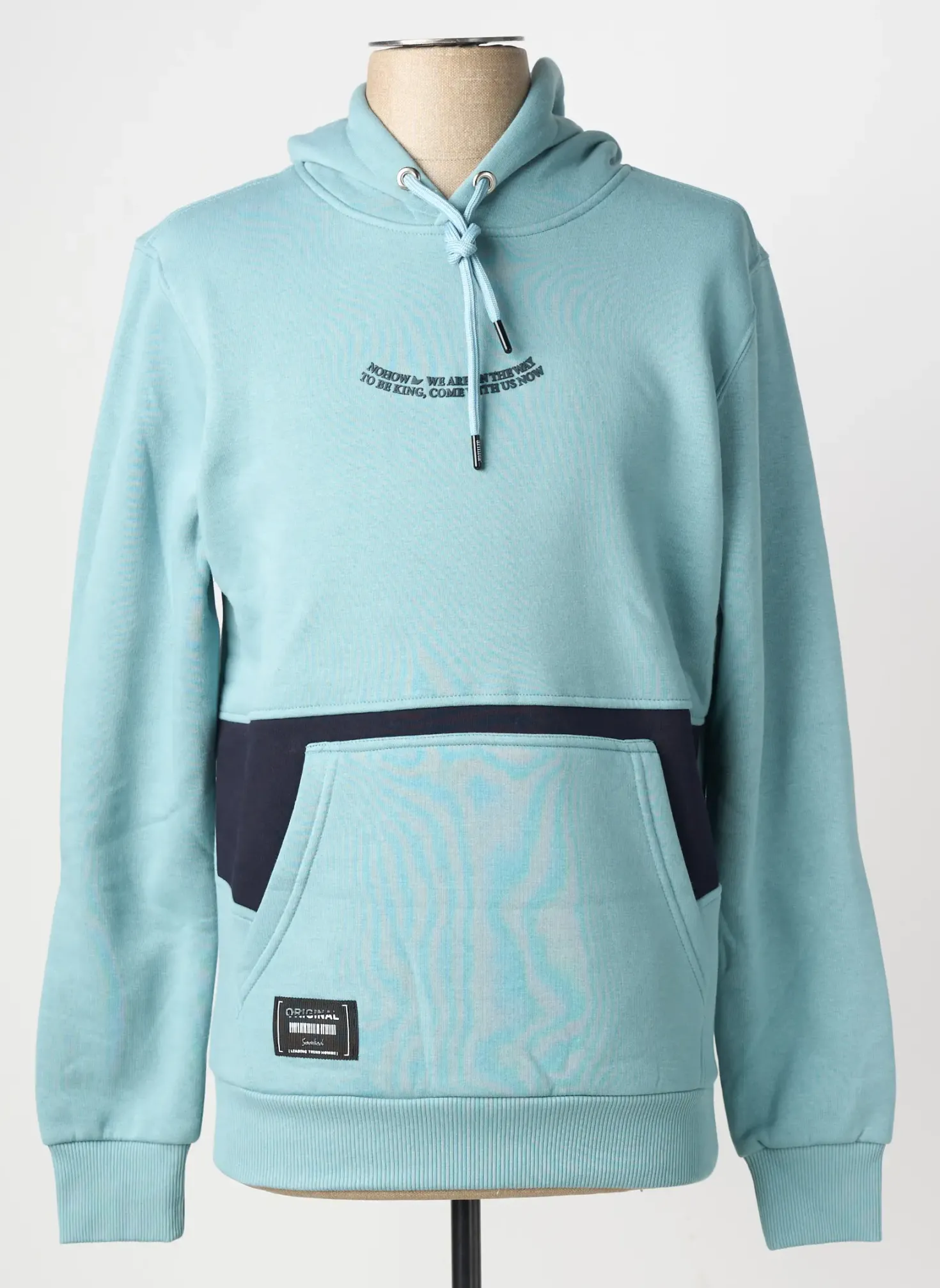 Sweat-shirt À Capuche Armita Bleu Manches Longues