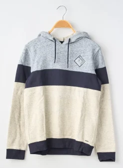 Sweat-shirt À Capuche Beckaro Gris Manches Longues