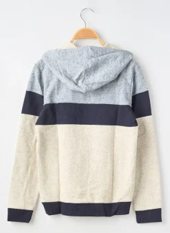 Sweat-shirt À Capuche Beckaro Gris Manches Longues