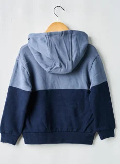 Sweat-shirt À Capuche Boboli Bleu Manches Longues