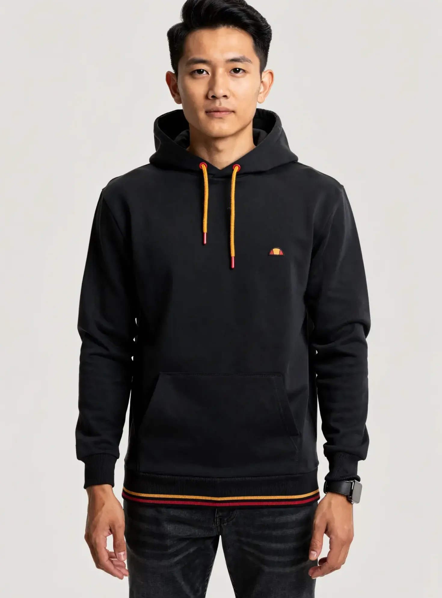 Sweat-shirt À Capuche Ellesse Noir Manches Longues