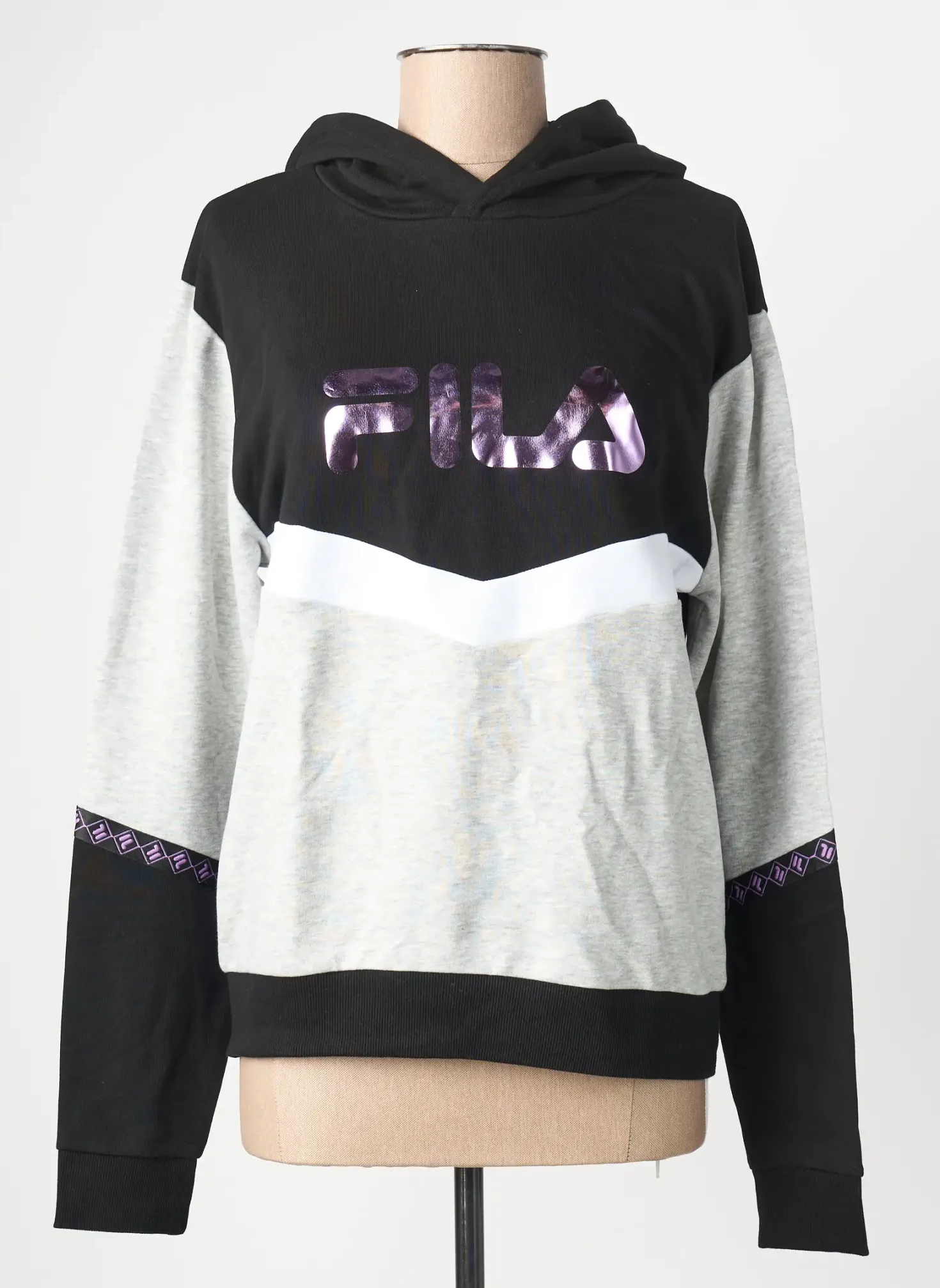 Sweat-shirt À Capuche Fila Gris