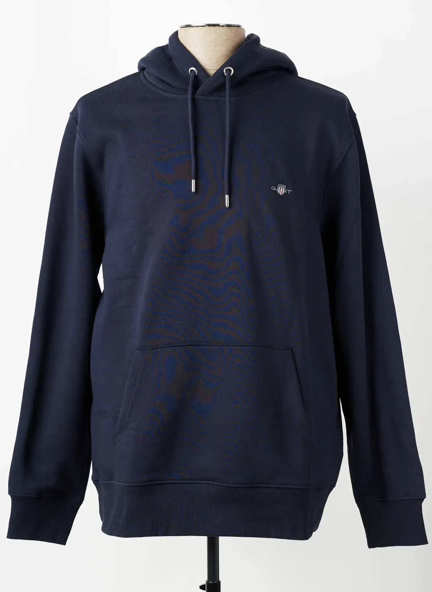 Sweat-shirt À Capuche Gant Bleu Manches Longues