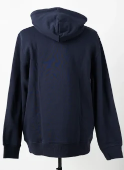 Sweat-shirt À Capuche Gant Bleu Manches Longues