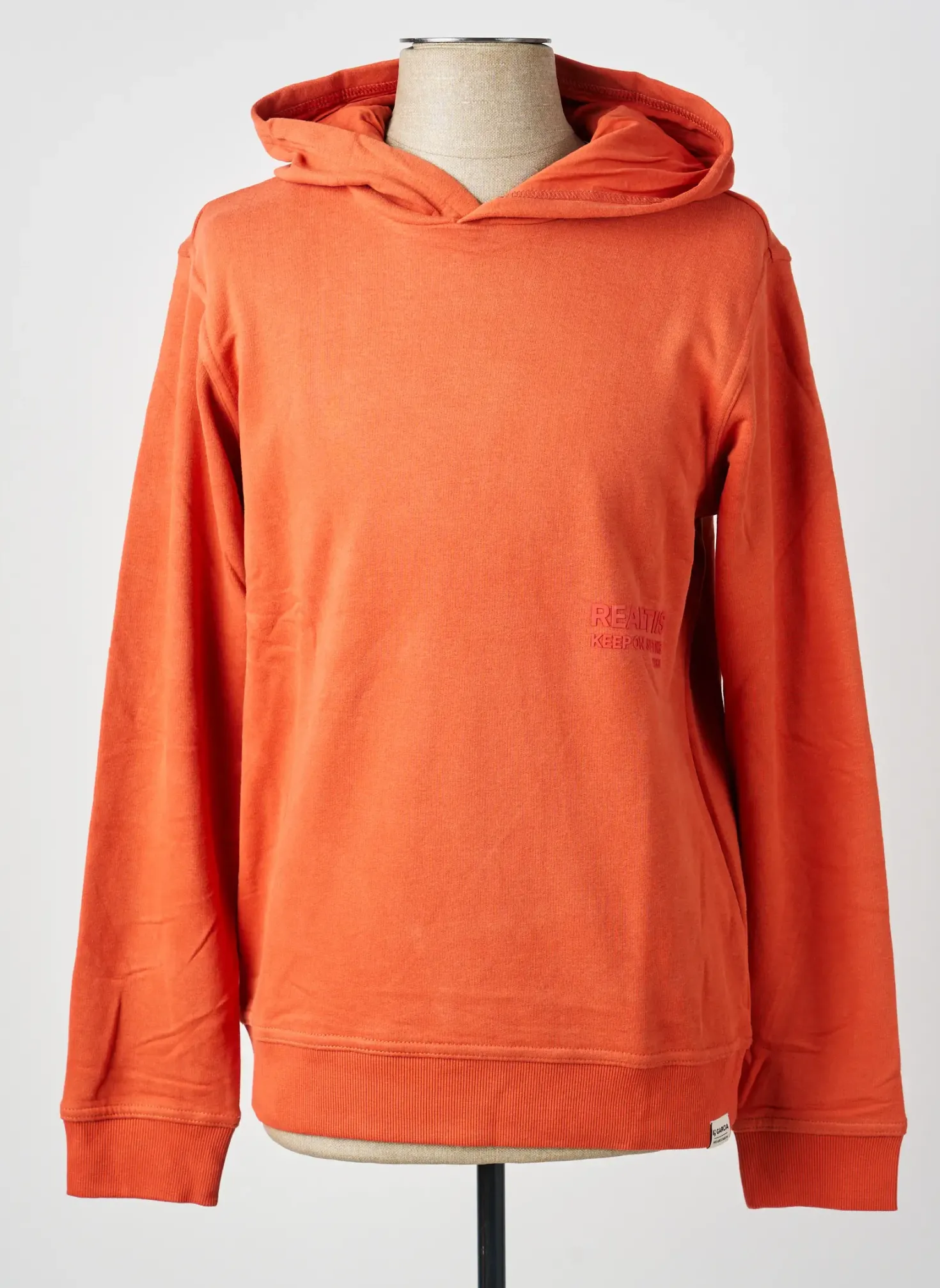 Sweat-shirt À Capuche Garcia Orange Manches Longues
