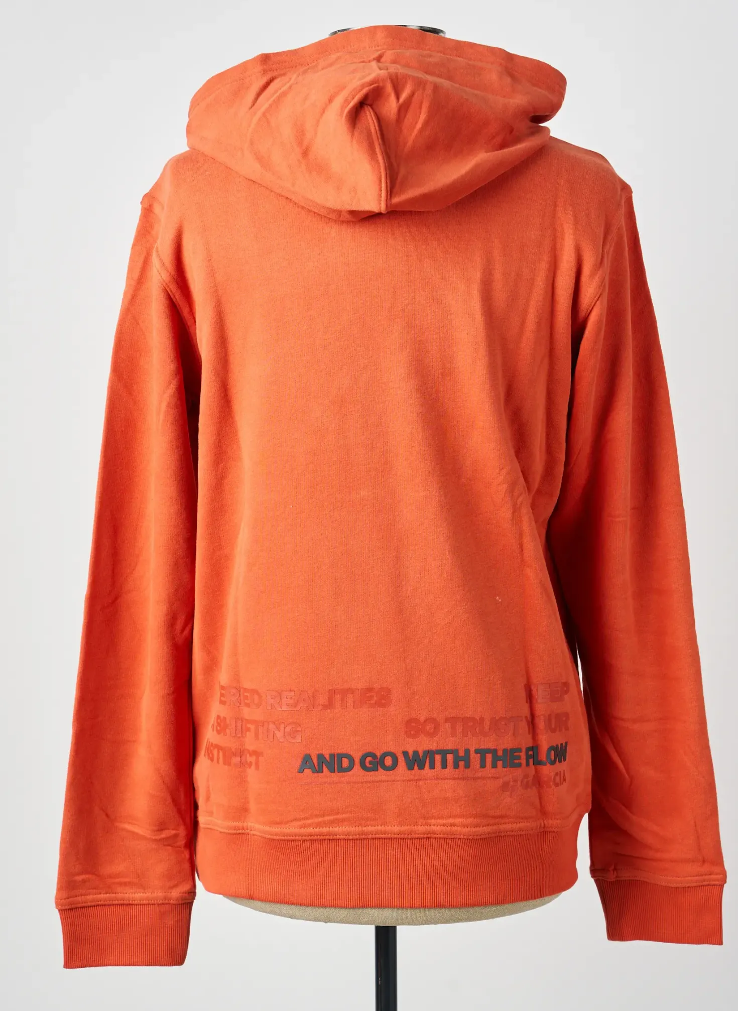 Sweat-shirt À Capuche Garcia Orange Manches Longues