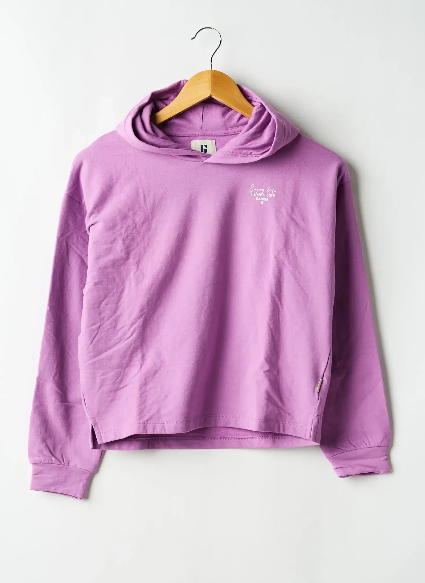 Sweat-shirt À Capuche Garcia Violet Manches Longues