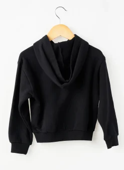 Sweat-shirt À Capuche Ikks Noir Manches Longues