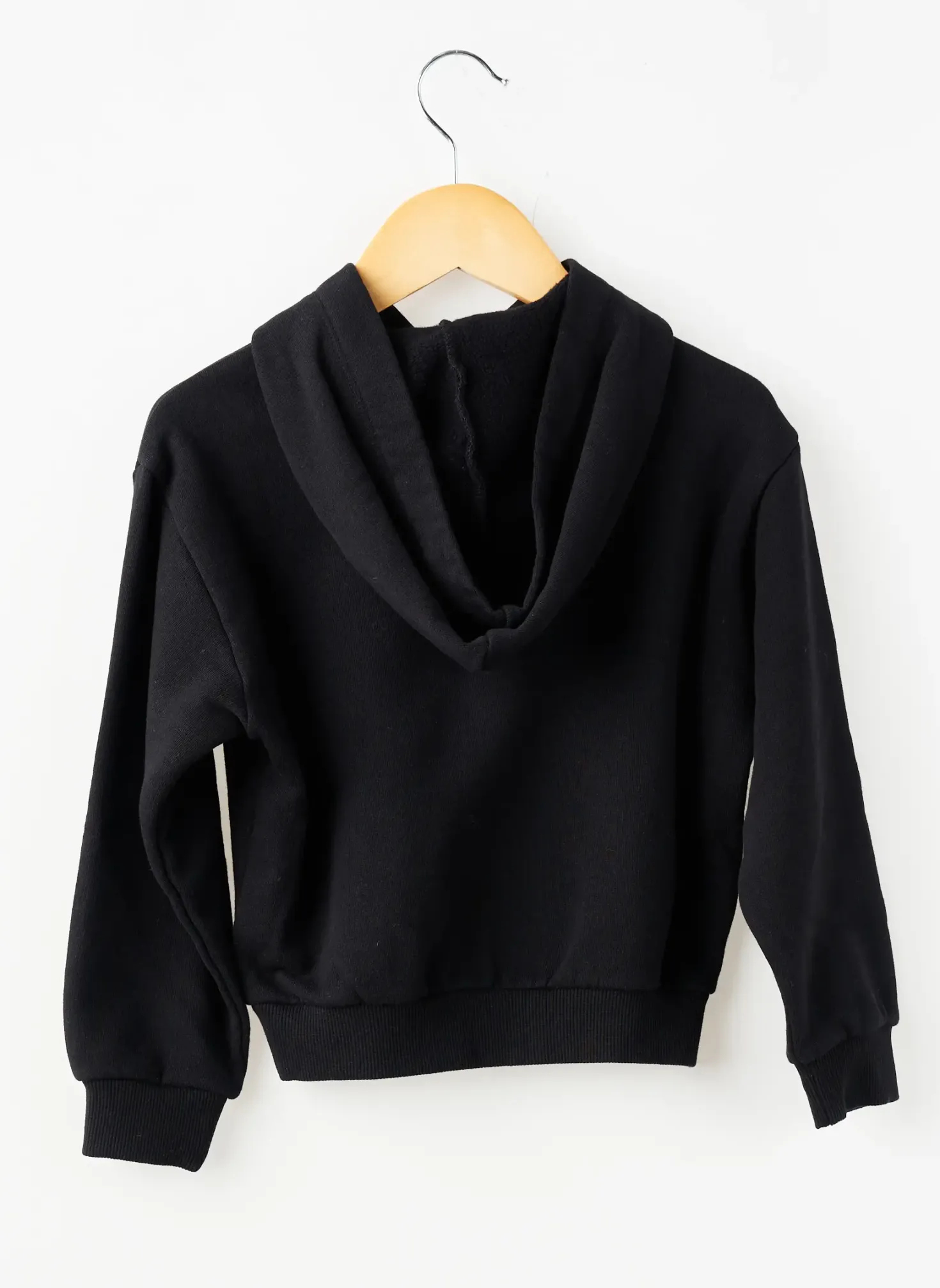 Sweat-shirt À Capuche Ikks Noir Manches Longues