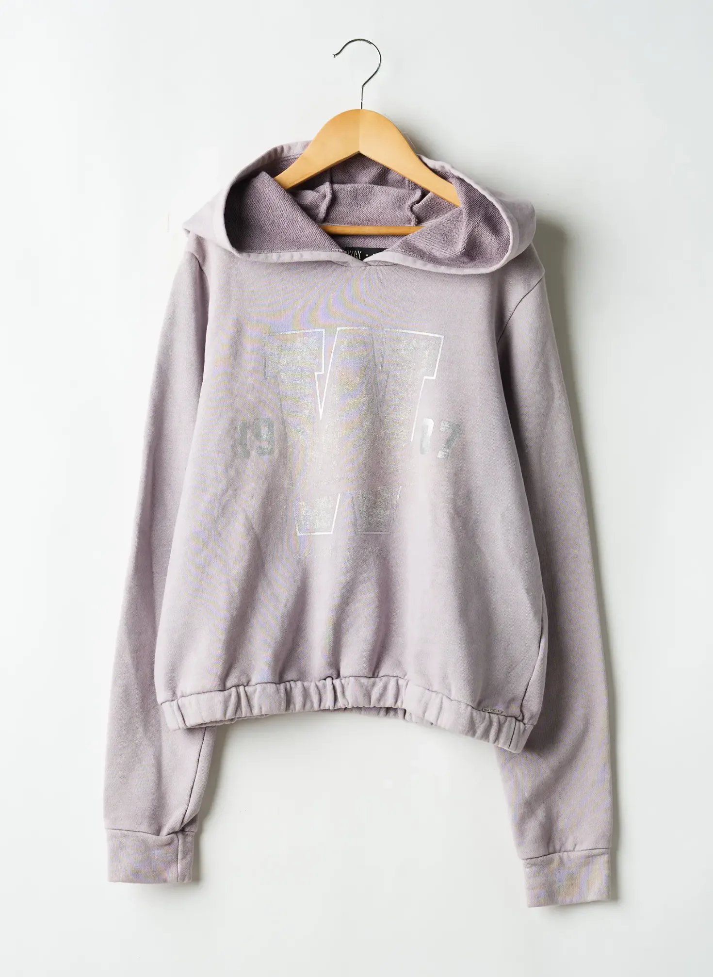 Sweat-shirt À Capuche Ikks Violet Manches Longues